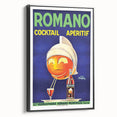 Vintage Romano Cocktail Aperitif Poster – Retro Drink Advertisement