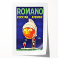 Vintage Romano Cocktail Aperitif Poster – Retro Drink Advertisement