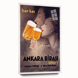 Ankara Birası Vintage Poster: Retro Beer Advertisement Print