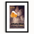 Ankara Birası Vintage Poster: Retro Beer Advertisement Print