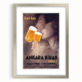 Ankara Birası Vintage Poster: Retro Beer Advertisement Print