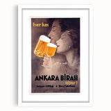 Ankara Birası Vintage Poster: Retro Beer Advertisement Print
