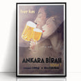 Ankara Birası Vintage Poster: Retro Beer Advertisement Print