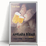 Ankara Birası Vintage Poster: Retro Beer Advertisement Print