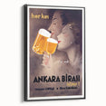 Ankara Birası Vintage Poster: Retro Beer Advertisement Print