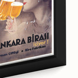 Ankara Birası Vintage Poster: Retro Beer Advertisement Print