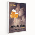 Ankara Birası Vintage Poster: Retro Beer Advertisement Print