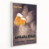 Ankara Birası Vintage Poster: Retro Beer Advertisement Print