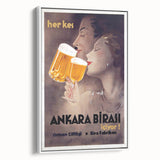 Ankara Birası Vintage Poster: Retro Beer Advertisement Print