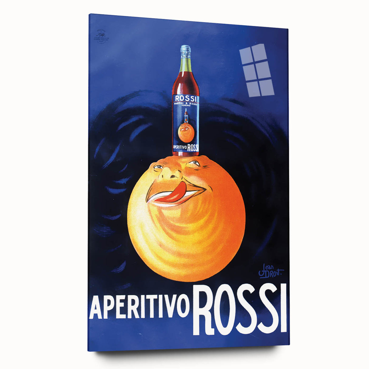 Vintage Aperitivo Rossi Poster – Fun Retro Orange Ad