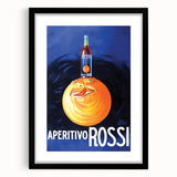 Vintage Aperitivo Rossi Poster – Fun Retro Orange Ad