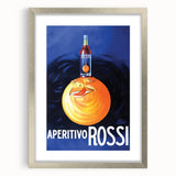 Vintage Aperitivo Rossi Poster – Fun Retro Orange Ad