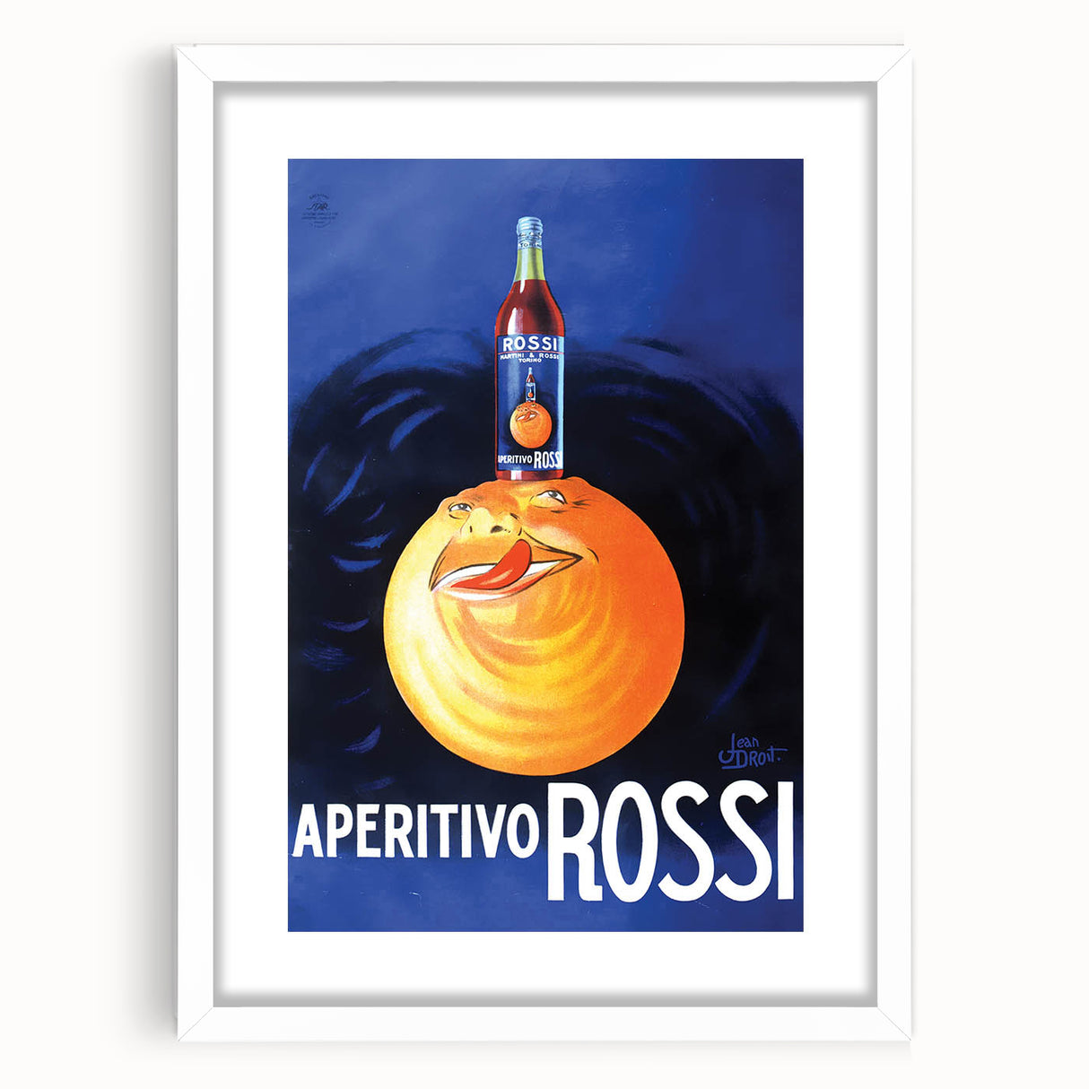 Vintage Aperitivo Rossi Poster – Fun Retro Orange Ad