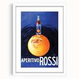 Vintage Aperitivo Rossi Poster – Fun Retro Orange Ad