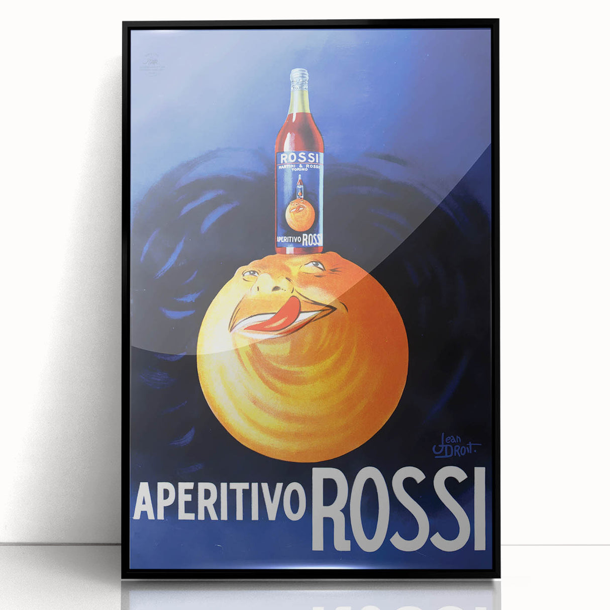 Vintage Aperitivo Rossi Poster – Fun Retro Orange Ad