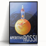 Vintage Aperitivo Rossi Poster – Fun Retro Orange Ad