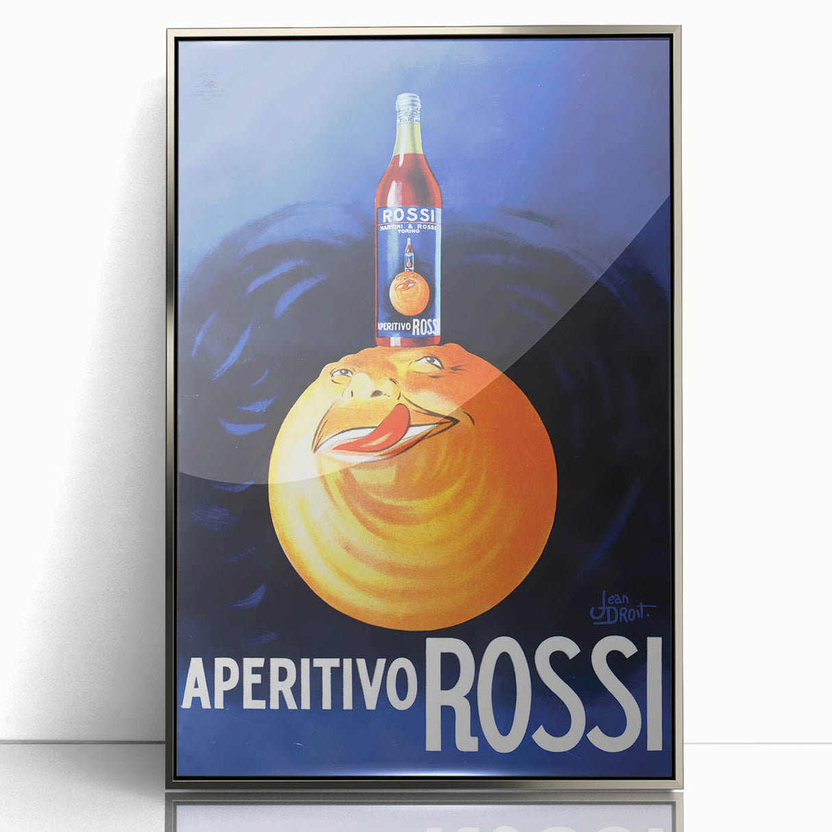 Vintage Aperitivo Rossi Poster – Fun Retro Orange Ad