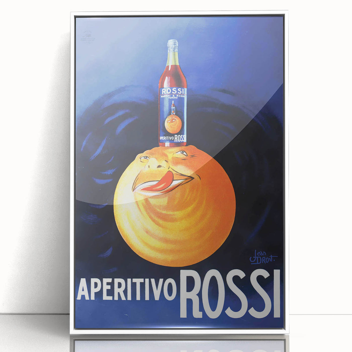 Vintage Aperitivo Rossi Poster – Fun Retro Orange Ad
