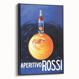 Vintage Aperitivo Rossi Poster – Fun Retro Orange Ad