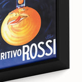 Vintage Aperitivo Rossi Poster – Fun Retro Orange Ad