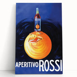 Vintage Aperitivo Rossi Poster – Fun Retro Orange Ad