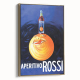 Vintage Aperitivo Rossi Poster – Fun Retro Orange Ad