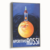 Vintage Aperitivo Rossi Poster – Fun Retro Orange Ad