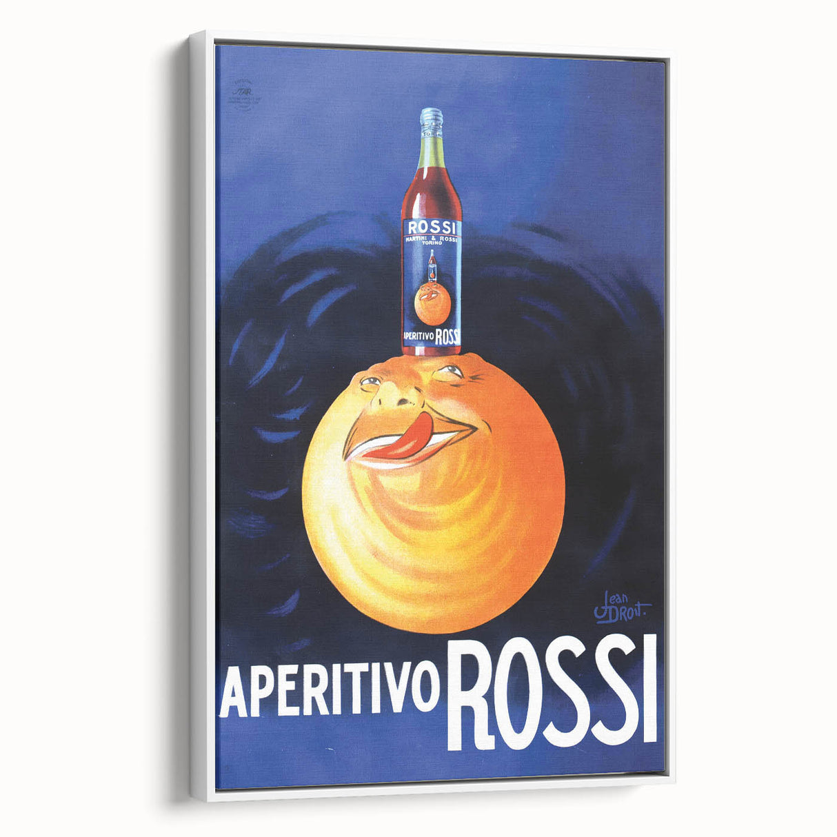 Vintage Aperitivo Rossi Poster – Fun Retro Orange Ad