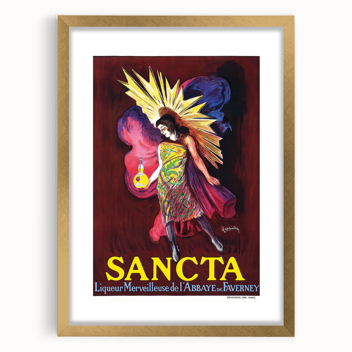 Vintage Sancta Poster – Classic Retro Wall Art for Timeless Elegance