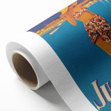 Juan les Pins Antibes Vintage Poster: Retro Beach Vacation Print