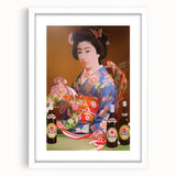 Vintage Asahi Beer Poster – Retro Japanese Advertising Wall Art