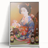 Vintage Asahi Beer Poster – Retro Japanese Advertising Wall Art