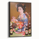 Vintage Asahi Beer Poster – Retro Japanese Advertising Wall Art