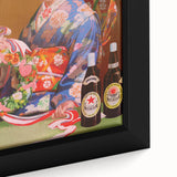 Vintage Asahi Beer Poster – Retro Japanese Advertising Wall Art