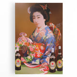 Vintage Asahi Beer Poster – Retro Japanese Advertising Wall Art