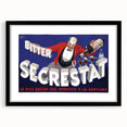 Vintage Secrestat Bitter Poster – Retro French Advertising Wall Art