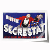 Vintage Secrestat Bitter Poster – Retro French Advertising Wall Art