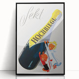Vintage Sekt Hochriegl Poster – Retro German Advertising Wall Art