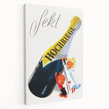 Vintage Sekt Hochriegl Poster – Retro German Advertising Wall Art
