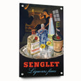 Vintage Senglet Liqueurs Poster – Retro French Advertising Art