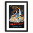 Vintage Senglet Liqueurs Poster – Retro French Advertising Art