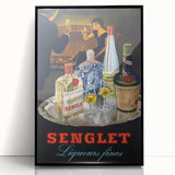 Vintage Senglet Liqueurs Poster – Retro French Advertising Art