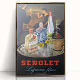 Vintage Senglet Liqueurs Poster – Retro French Advertising Art