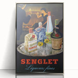 Vintage Senglet Liqueurs Poster – Retro French Advertising Art