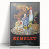 Vintage Senglet Liqueurs Poster – Retro French Advertising Art