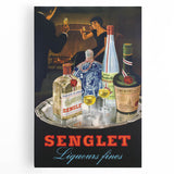 Vintage Senglet Liqueurs Poster – Retro French Advertising Art