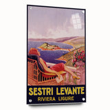 Vintage Sestri Levante Poster – Retro Italian Riviera Travel Art