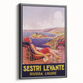 Vintage Sestri Levante Poster – Retro Italian Riviera Travel Art