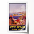 Vintage Sestri Levante Poster – Retro Italian Riviera Travel Art