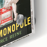 Vintage Advertising Poster - Spa Monopole Retro Wall Art Print